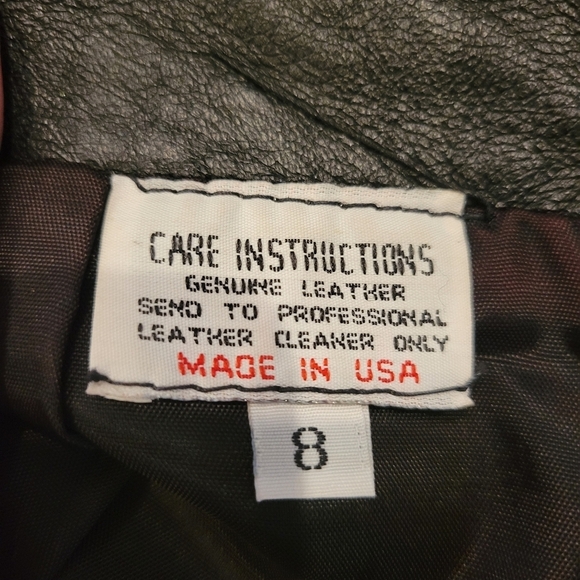 Cache genuine leather black skirt size 8 - Picture 2 of 6